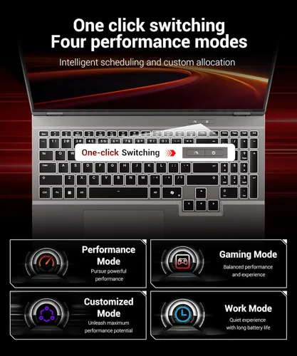 Miniatura 5 de Laptop para juegos RTX 5060, 2560x1600 16 pulgadas, 240Hz 2.5K QHD+, procesador AMD Ryzen 7 H 255 (8C/16T, 4.9GHz), 8GB GDDR7 VRAM, 16GB DDR5 512GB