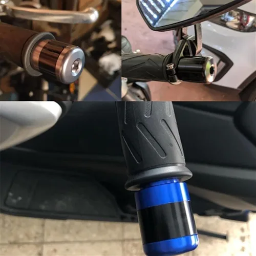 Miniatura 4 de Motocicleta para Y&AMAHA FZ6/FZ6R/FAZER FZ 6 R 6R 14-16 7/8 pulgadas 0.866 in manillar de motocicleta tapas CNC manillar motocicleta manillar Azul