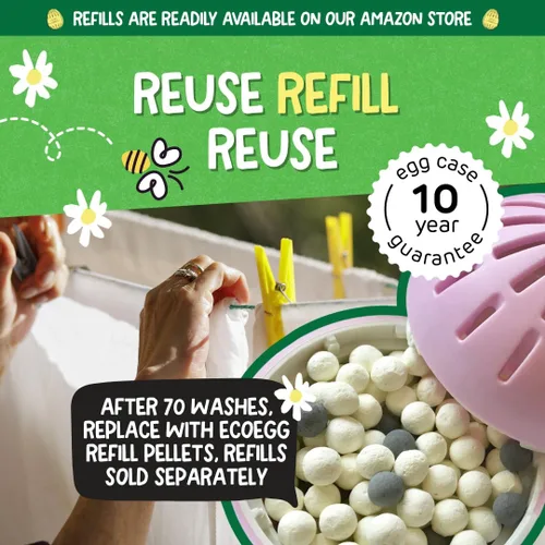 Miniatura 2 de Ecoegg Detergente para ropa sucia, 70 cargas, flor de primavera, piel sensible