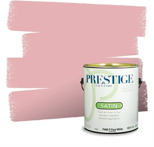 Miniatura 570 de Prestige Paints Pintura exterior e imprimación en uno, 1 galón, plano, coincidencia comparable de Valspar* Amber Rose*