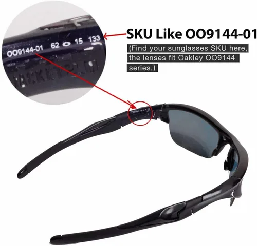 Miniatura 4 de Walleva Replacement Lenses And Rubber Kit For Oakley Half Jacket 2.0 Sunglasses - Multiple Options Available