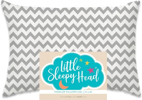 Miniatura 16 de Little Sleepy Head Funda de almohada para niños pequeños, 100% algodón y funda de almohada hipoalergénica para almohada de niños pequeños, funda