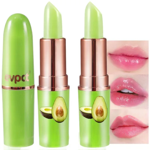 Miniatura 20 de evpct 2 piezas de bálsamos labiales tintados de uva, cambio de color de labios, bálsamo de labios, tono rosa claro, maquillaje de labios, 2 piezas
