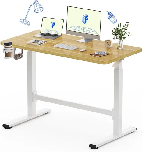 Miniatura 15 de FLEXISPOT H7 Plus - Escritorio de pie ajustable con resorte de gas, estación de trabajo móvil con rueda, escritorio inalámbrico para habitación