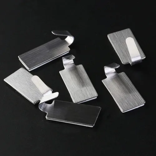 Miniatura 4 de Uonlytech 30 ganchos adhesivos fuertes para pegar en ganchos de entrada, gancho adhesivo de metal, ganchos adhesivos de metal, gancho adhesivo