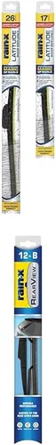 Miniatura 3 de Rain-X 810164 Latitude Escobillas Limpiaparabrisas 2 en 1 Repelentes al Agua, 24" y 18" Escobillas Limpiaparabrisas y Rain-X 850026 Espejo
