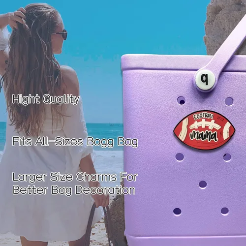 Miniatura 3 de Smiley Charms for Bogg Bag, Bogg Bag Charms Accessories,Decorative Charm for Beach Tote Bag Rubber Beach Bag