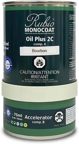 Miniatura 63 de Rubio Monocoat Tinte y acabado para madera de 650 pies cuadrados - Niebla Oil Plus 2C Aceite de linaza de secado rápido, ecológico