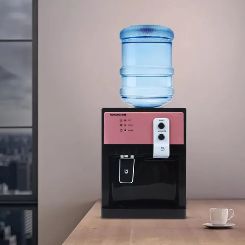 Dispensador de enfriador de agua de escritorio de 5 galones, dispensador de agua caliente/fría, enfriador de agua de carga superior con función Oro