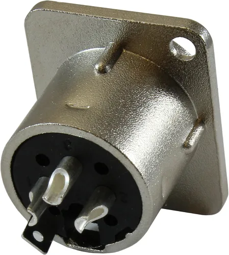 Miniatura 3 de GLS Audio XLR Macho Jack 3 Pin - Tomas de montaje en panel Serie D Tamaño XLR-M - Paquete de 4