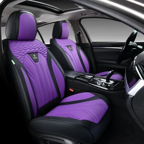 Miniatura 28 de FLORICH Fundas de asiento para automóviles, fundas de asiento impermeables, fundas de asiento de cuero para automóvil, paquete de 2, protector