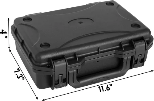 Miniatura 3 de Estuche de transporte duro, caja de almacenamiento a prueba de golpes con espuma personalizable, caja de herramientas protectora portátil de 11