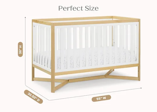 Miniatura 8 de Delta Children Tribeca - Cuna convertible 4 en 1, color blanco bianca/natural