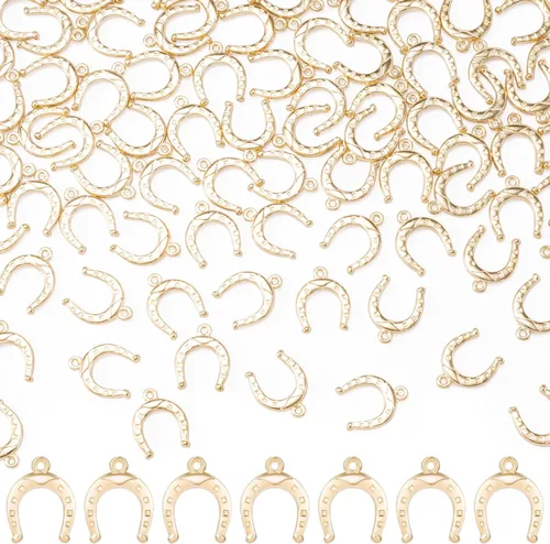 Joez Wonderful Dije de herradura de metal, colgantes para encontrar pulseras, collares, aretes, llavero, manualidades, fabricación de joyas 100