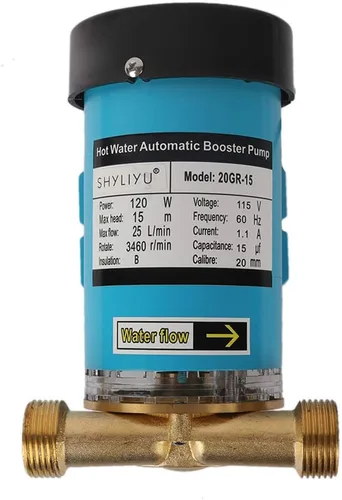 Miniatura 4 de Bomba de presión para el hogar, 115V/60HZ 120W Bomba de circulación de salida de 1 pulgada Bomba automática de refuerzo de ducha con interruptor