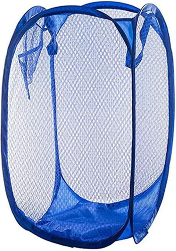 Miniatura 14 de Cesta de almacenamiento de malla rectangular pequeña plegable para ropa de bebé, organizador de armario, cubos de basura para habitación de niños