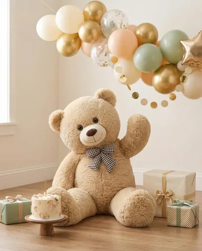 Miniatura 4 de MaoGoLan - Oso de peluche gigante de 39 pulgadas, ultra suave y lindo, animal de peluche grande, perfecto para Baby Showers, cumpleaños, regalos