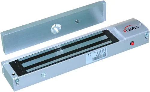 Miniatura 3 de Visionis FPC-5192 Cerradura electromagnética interior de 600 libras con soporte L y Z de 600 libras para puerta de entrada Maglock de control