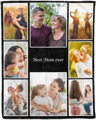 Miniatura 34 de D-Story Regalos para mamá, regalo para el día de la madre de parte de hija e hijo, manta de franela suave regalo para mamás Navidad, manta de cama