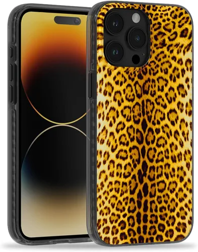 Miniatura 51 de SCORPIFY Funda para iPhone 15 Pro Max [Compatible con MagSafe] con Diseño de Estampado de Leopardo Guepardo Negro Mate, Linda Funda Magnética