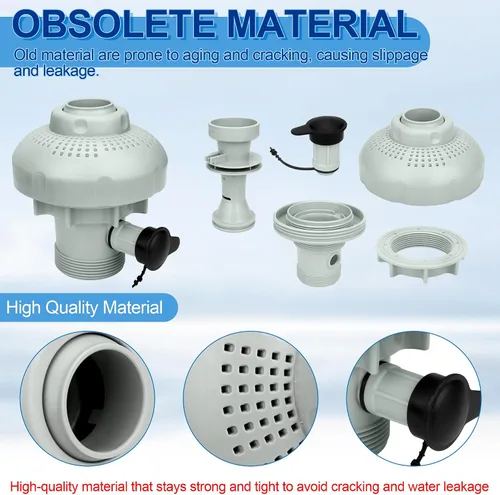 Miniatura 3 de 12355 Boquilla de aire de entrada grande compatible con bombas Intex 1900-2450gph, boquilla de aire de entrada de piscina para piscinas Intex de 18