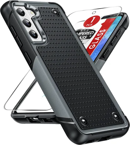 Miniatura 35 de LeYi Funda para Galaxy S21 FE-5G: Funda Samsung S21 FE con protector de pantalla, doble capa protectora de policarbonato duro y TPU suave Android