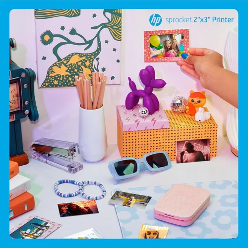 Miniatura 8 de HP Sprocket Impresora fotográfica instantánea portátil 2x3 (Rosado) - Paquete de papel Zink