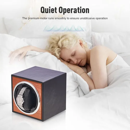 Miniatura 3 de CO-Z Automatic Single Watch Winder, USB Powered Winder for Single Watch, Wooden Watches Storage Box Display Case for Watch Collectors, Self Winding