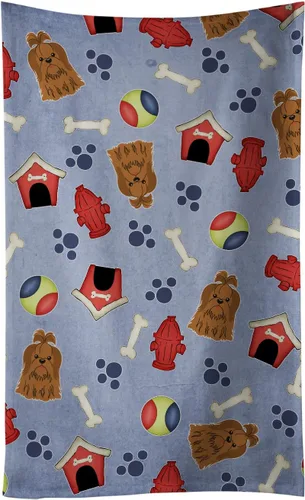 Miniatura 46 de Caroline's Treasures BB2654KTWL Dog House Collection Airedale - Toalla de cocina para invitados, toalla de baño decorativa para cara, té, paño
