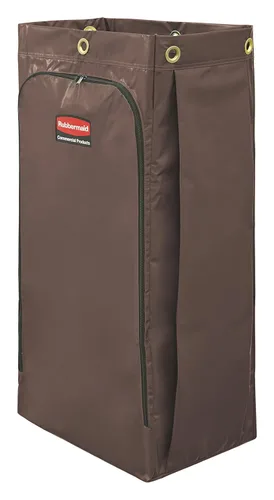 Miniatura 7 de Rubbermaid Commercial Products Bolsa para Carrito de Limpieza/Utilidad de Alta Capacidad, 34 Galones, Roja, Compatible con Carritos de Limpieza Rojo