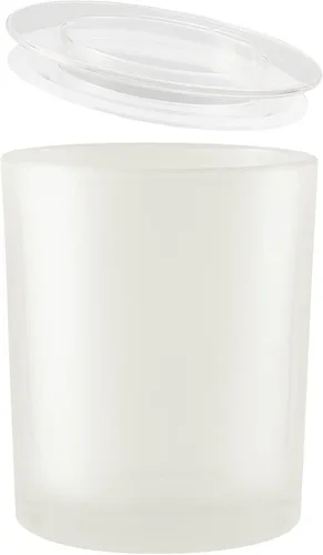 Miniatura 7 de CandMak Tarros para velas, paquete de 15 recipientes de vidrio vacíos de 9 onzas, tarros a granel con tapas transparentes para hacer velas