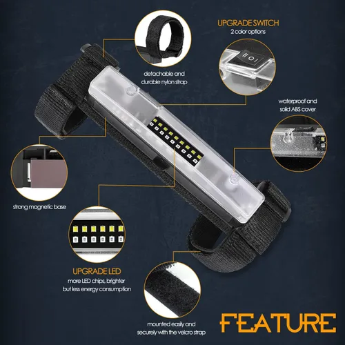 Miniatura 5 de Nirider Luz Interior UTV Universal Montaje en Barra Antivuelco Luces LED Luces de Jaula Antivuelco Utilitaria Luz Interior de Cúpula de Cortesía