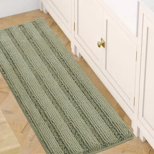 Miniatura 95 de H.VERSAILTEX - Alfombras de baño, juego de 2 piezas, alfombra de contorno para baño, juego de alfombras para inodoro, alfombra antideslizante
