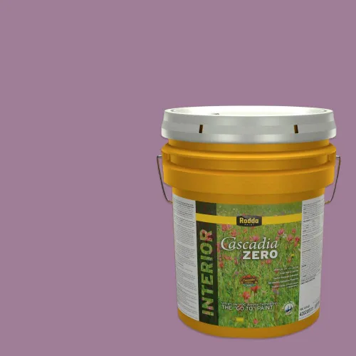 Miniatura 132 de Rodda Paint CASCADIA ZERO - Pintura plana e imprimación para interiores en uno, cuarto de galón, rosa Mullen