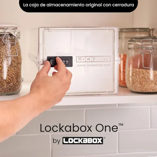 Miniatura 2 de Lockabox One™ Caja de Seguridad Premium Caja de Seguridad con Cerradura de Combinación Mediana para Alimentos, Medicamentos y Seguridad