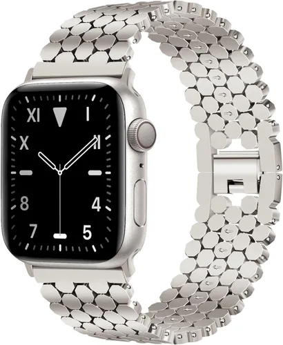 JR.DM Starlight - Correas de repuesto para mujer compatibles con Apple Watch de 1.654 pulgadas (S3/2/1) 1.732 pulgadas, 1.772 pulgadas, 1.772 E
