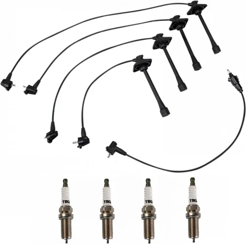 Miniatura 30 de Kit de bujías de chispa TRQ 5 piezas de bujías de iridio Compatible con Acura Integra 1992-2001 1999-2000 Honda Civic 1994-1995 Civic del Sol