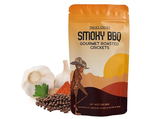 Miniatura 10 de Tricky Cricky Bocadillos Comestibles de Grillo con Sabor para Humanos – Cultivados en Estados Unidos – Snacks Gourmet Únicos y Saludables