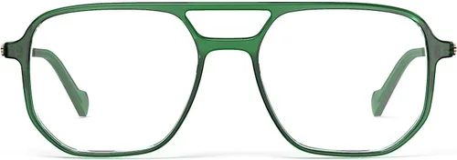 VISOONE TR90 Blue Light Blocking Glasses Women Men Octagon Aviator Anti Eyestrain Lightweight Metal Temple Marion