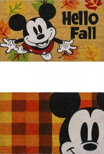 Miniatura 21 de Gertmenian 47534 Disney Mickey Mouse - Alfombra retro clásica de fibra de coco para entrada, paquete de 2 unidades, 20 x 34 pulgadas, color marrón