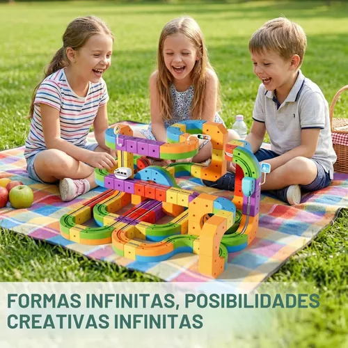Miniatura 6 de klick - Juego de tren eléctrico de raíles 3D con pista de carreras mágica flexible para niños de 3, 4, 5, 6, 7, 8 años, pista de carreras de autos