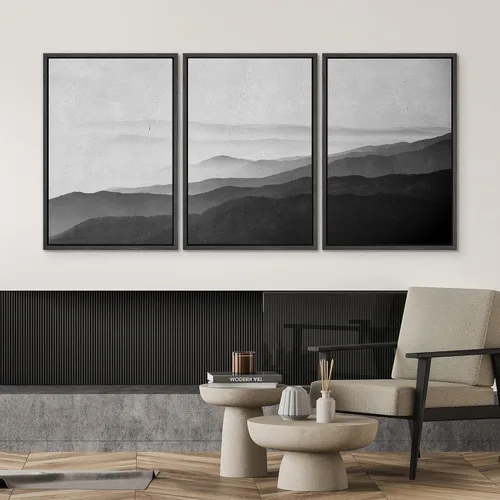 Miniatura 182 de SIGNWIN Lienzo enmarcado para pared, arte con pinceladas de flujo neutro en tonos beige abstractos, ilustraciones, arte moderno, decorativo