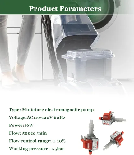 Miniatura 4 de JYPC-2 Bomba de agua electromagnética solenoide para plancha eléctrica, trapeador de vapor/vapor/máquina de café, se adapta a limpiador de alfombras