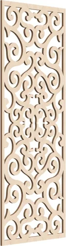 Miniatura 56 de Eveline - Paneles decorativos de pared de madera con calado, 13 3/8 pulgadas de ancho x 34 3/8 pulgadas de alto x 3/8 de alto, roble rojo rojo