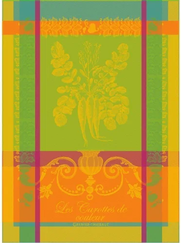Miniatura 15 de Garnier Thiebaut Les Bles Safran - Toalla de cocina francesa (trigo azafrán), 22 x 30 pulgadas, algodón, jacquard Les Bles Safran (Trigo azafrán)