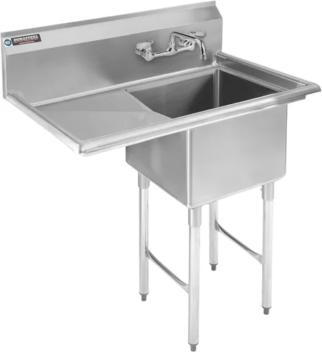Miniatura 15 de DuraSteel Fregadero de Acero Inoxidable para Servicios Generales - Certificado NSF Tazón Individual de 18" x 18" x 12" - No Incluye Grifo Sin Plomo