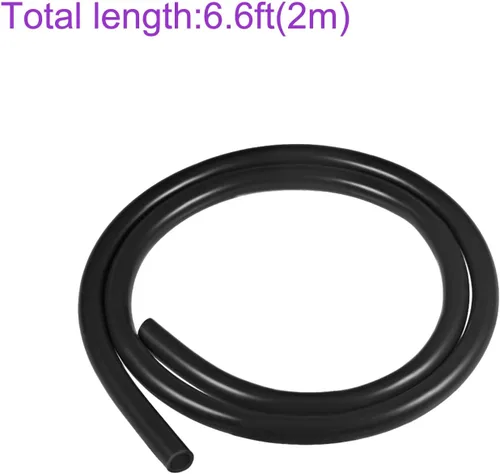 Miniatura 4 de DMiotech Tubo de silicona industrial negro de 3/8 "(9 mm) ID 1/2 "(12 mm) OD 6.6 pies tubo de silicona industrial negro para bomba de aire de agua