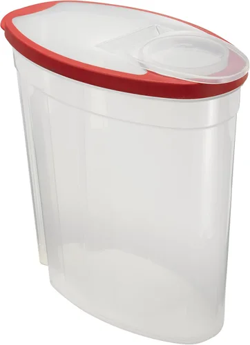 Miniatura 3 de Rubbermaid contenedor para cereales transparente tapa roja (1,5 galones) – 1783748., Rojo