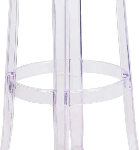 Miniatura 5 de Flash Furniture Taburete de bar Laney de 29.75 pulgadas de alto transparente