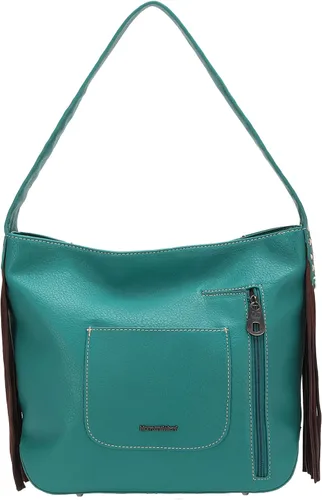 Miniatura 7 de Montana West Western - Bolsa de mano para mujer, colección de flecos, bolsa de transporte oculta con cartera